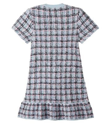 Checked cotton-blend tweed dress | Self-Portrait Kids