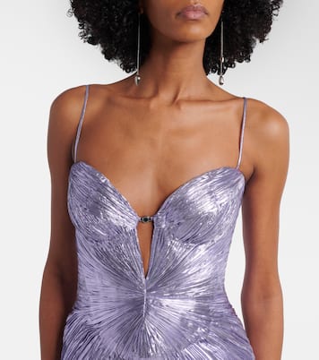 Sara silk-blend bustier gown | Maria Lucia Hohan