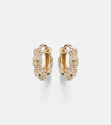14kt gold (585/1000) earrings with diamonds | Stone and Strand