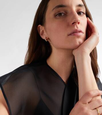 14kt gold (585/1000) earrings with diamonds | Stone and Strand