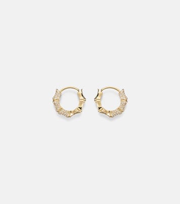 14kt gold (585/1000) earrings with diamonds | Stone and Strand