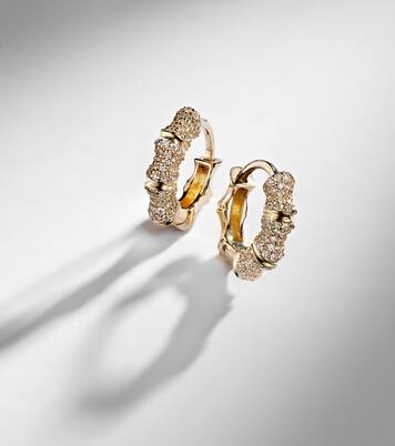 14kt gold (585/1000) earrings with diamonds | Stone and Strand