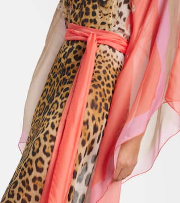 Caftano in seta con stampa | Roberto Cavalli