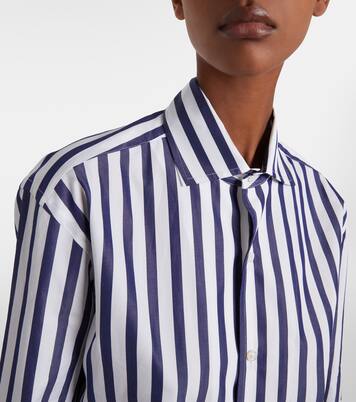 Camisa de popelín de algodón a rayas | Ralph Lauren Collection