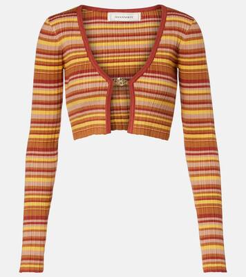 Cardigan Ann raccourci rayé | Bananhot