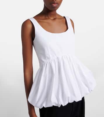 Peplum cotton poplin top | Róhe