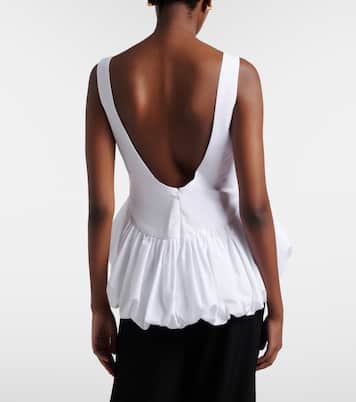 Peplum cotton poplin top | Róhe