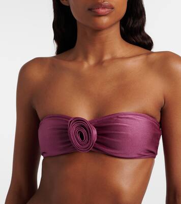 Bikini con aplique floral  | Adriana Degreas