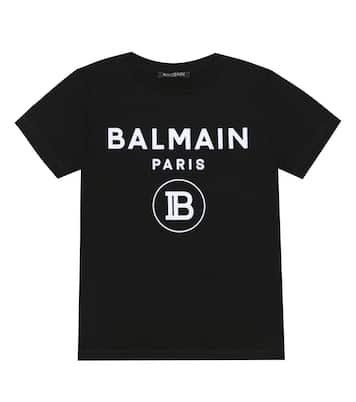 Camiseta de algodón con logo | Balmain Kids