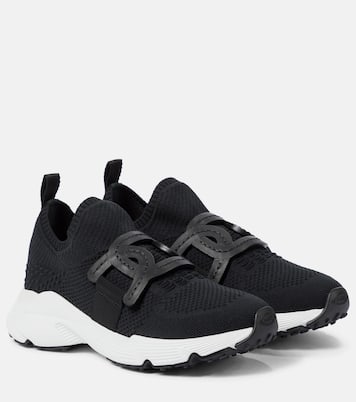 Zapatillas de punto con piel | Tod's