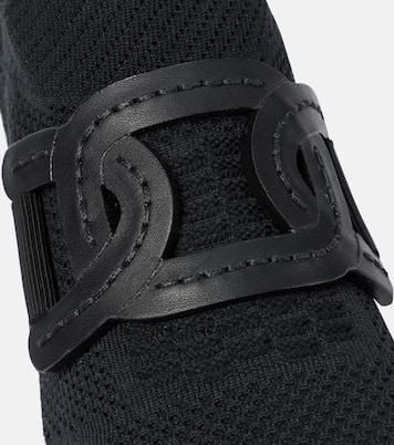 Zapatillas de punto con piel | Tod's