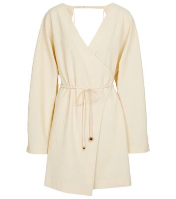 Beech belted seersucker minidress | Nanushka
