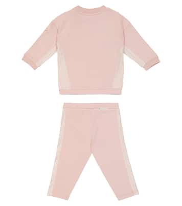 Baby stretch-cotton sweatshirt and pants set | Moncler Enfant