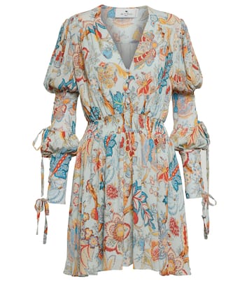 Floral crêpe minidress | Etro