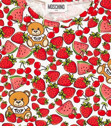 Cropped-Top aus einem Baumwollgemisch | Moschino Kids
