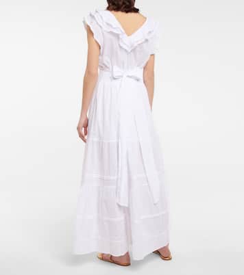 Vestido midi Della de algodón | Poupette St Barth