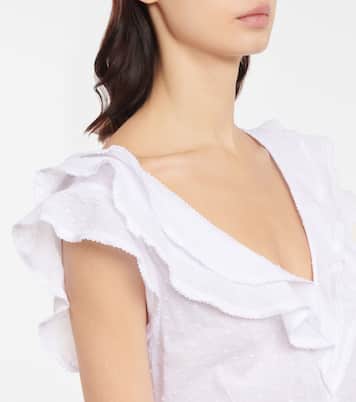 Vestido midi Della de algodón | Poupette St Barth
