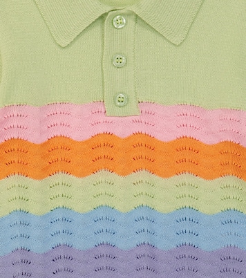 Polo de algodón con pointelle | Paade Mode