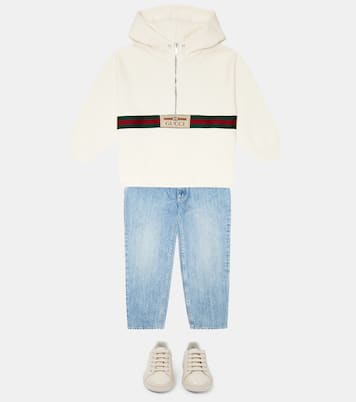 Felpa Web in jersey di cotone | Gucci Kids