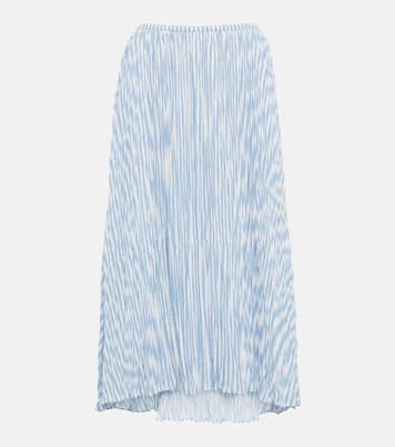 Falda midi a rayas | Vince