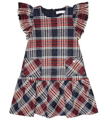 Robe en coton mélangé à carreaux | Monnalisa
