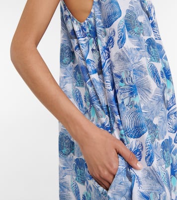 Printed cotton and silk maxi dress | Heidi Klein