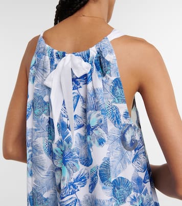 Printed cotton and silk maxi dress | Heidi Klein