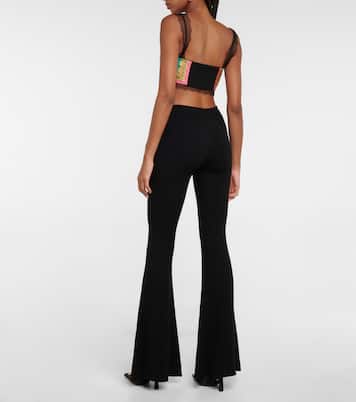 Schlaghose aus einem Wollgemisch | Versace