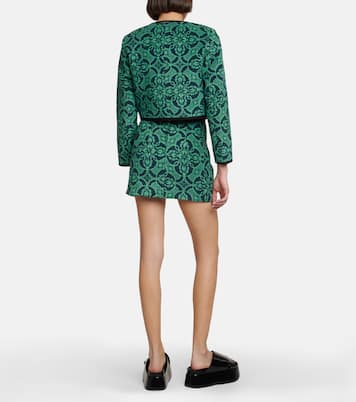 Jacquard cropped cotton jacket | Marine Serre