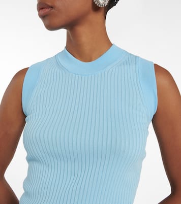 Nido ribbed-knit cotton tank top | Sportmax