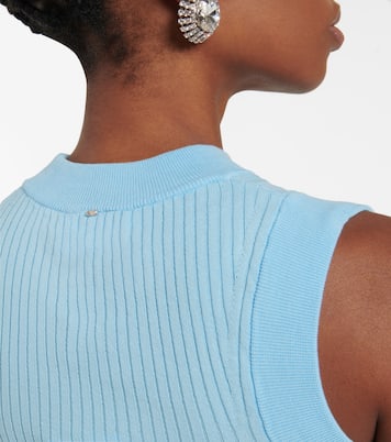 Nido ribbed-knit cotton tank top | Sportmax