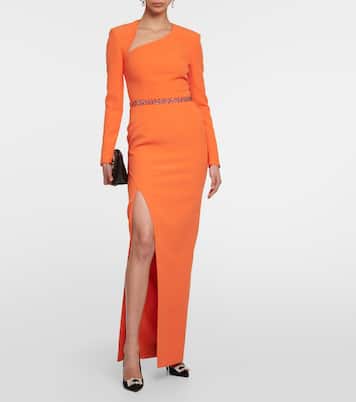Embellished crêpe gown | Safiyaa
