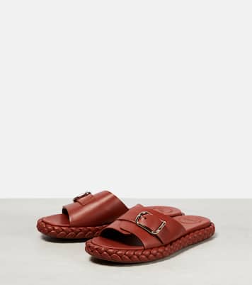 Pip leather slides | Chloé
