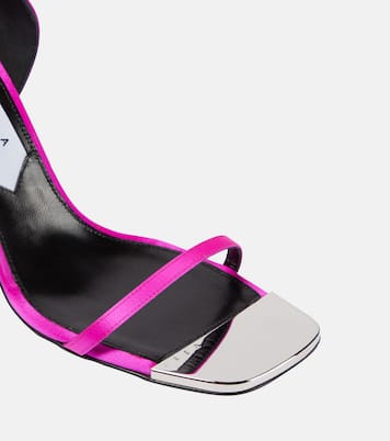 X Sergio Rossi Amazon feather-trimmed sandals | Area