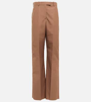 Pantaloni a gamba larga e vita alta | Valentino