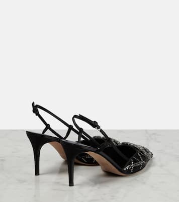 Escarpins VLogo Signature en satin | Valentino Garavani