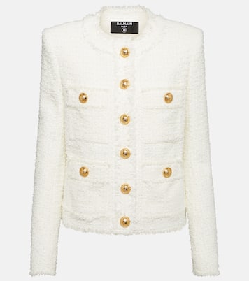 Chaqueta de tweed adornada | Balmain