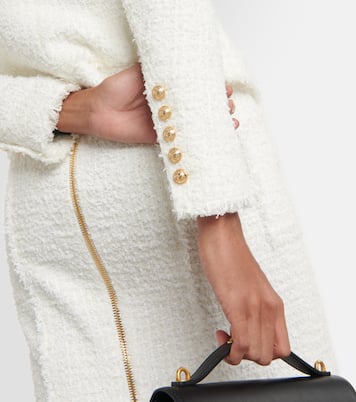 Chaqueta de tweed adornada | Balmain