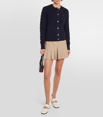 Cable-knit wool and cashmere cardigan | Polo Ralph Lauren
