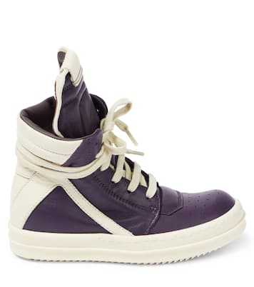 High-Top Sneakers Geobasket aus Leder | Rick Owens Kids