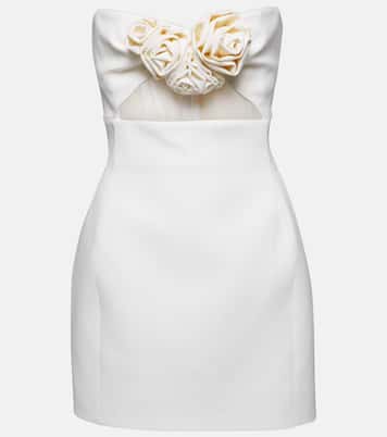 Robe bustier en laine à fleurs | Magda Butrym