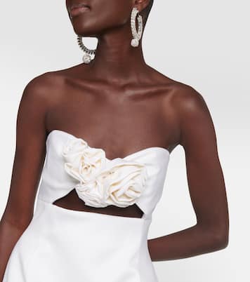 Robe bustier en laine à fleurs | Magda Butrym