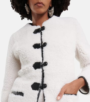 Chaqueta de borrego con piel | Blancha