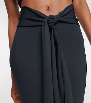 Acis halterneck knit maxi dress | Aya Muse