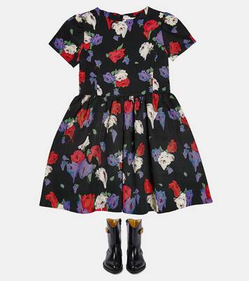 Kleid aus einem Baumwollgemisch | Moschino Kids