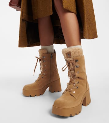 Seoul 1B shearling-lined suede ankle boots | Bogner