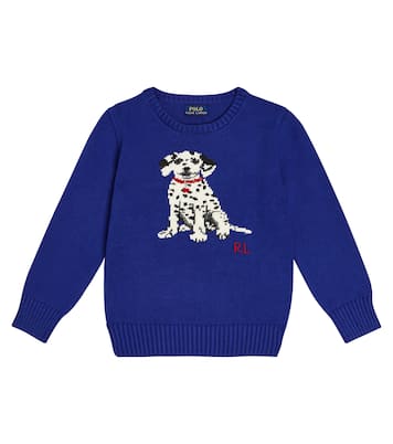 Pullover in cotone con intarsi | Polo Ralph Lauren Kids