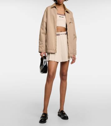 Top raccourci en cachemire | Miu Miu