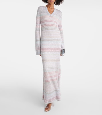 Maxikleid aus Häkelstrick | Missoni