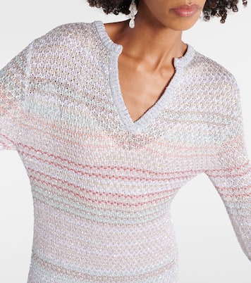 Maxikleid aus Häkelstrick | Missoni